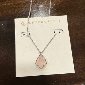 Kendra Scott Blush Pink Pendant Necklace